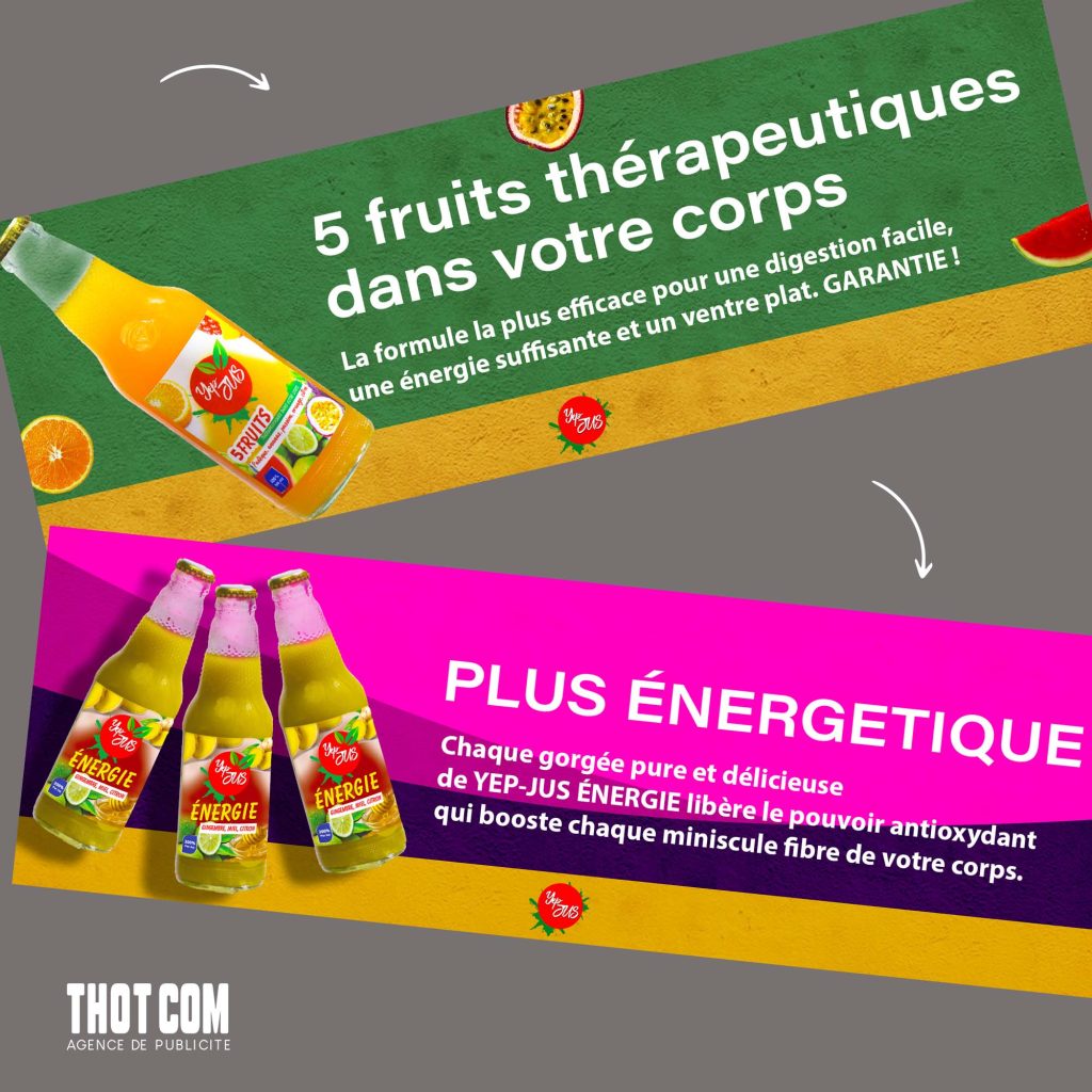 Projets réalisés Thot Com : Yep Jus